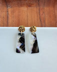 Mia Mini Earrings - Midnight Opal