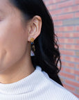 Mia Mini Earrings - Midnight Opal