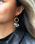 Rylee Earrings - Black & White