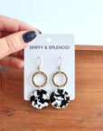 Rylee Earrings - Black & White