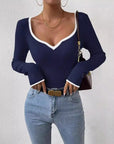 Ribbed Long Sleeve Top