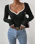 Ribbed Long Sleeve Top