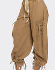 Athina Urban Chic Drawstring Denim Cargo Pants