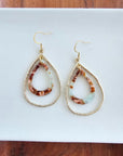 Savannah Earrings - Seafoam & Rust