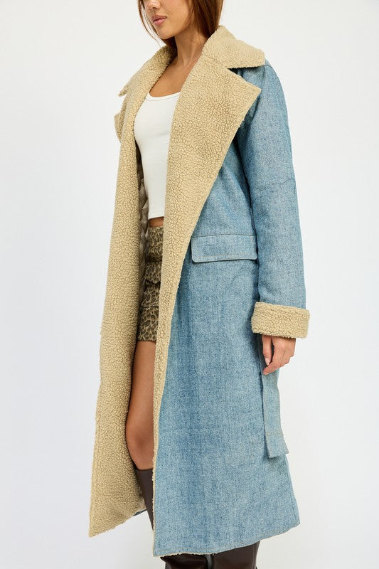 Emory Park Denim Maxi Coat