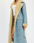 Emory Park Denim Maxi Coat