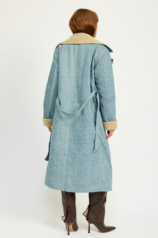 Emory Park Denim Maxi Coat