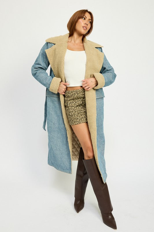 Emory Park Denim Maxi Coat