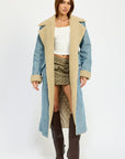 Emory Park Denim Maxi Coat