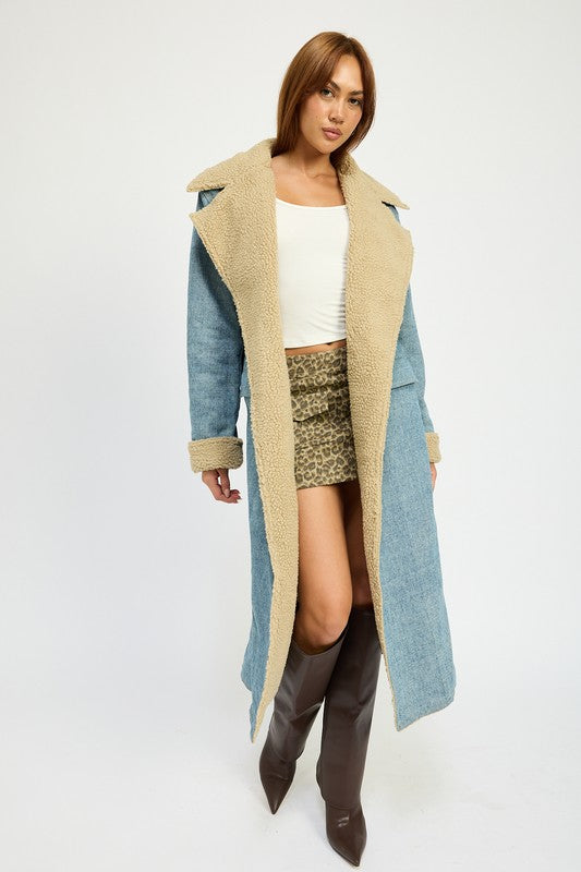 Emory Park Denim Maxi Coat