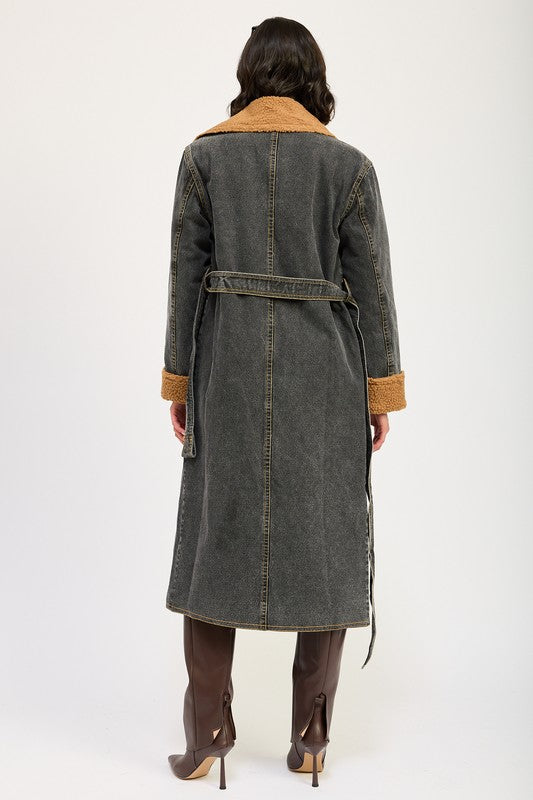 Emory Park Denim Maxi Coat