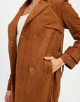 Emory Park Suede Trench Coat