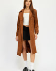 Emory Park Suede Trench Coat