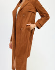 Emory Park Suede Trench Coat