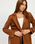 Emory Park Suede Trench Coat