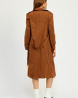 Emory Park Suede Trench Coat