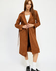 Emory Park Suede Trench Coat