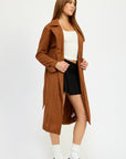 Emory Park Suede Trench Coat