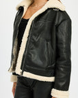 Emory Park Shearling Moto Jacket