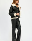 Emory Park Shearling Moto Jacket