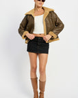 Emory Park Shearling Moto Jacket