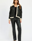 Emory Park Shearling Moto Jacket