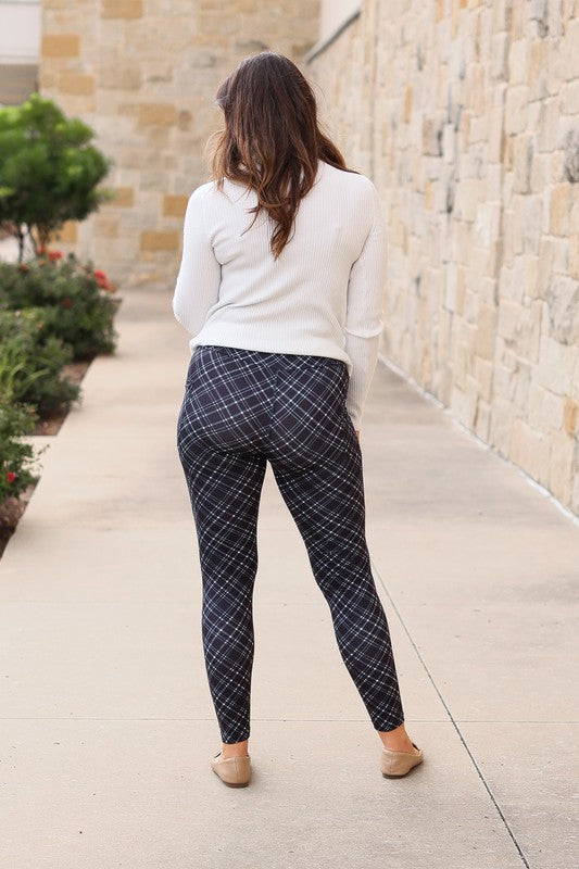 Julia Rose The Jillian Plaid Leggings