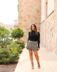 Julia Rose The Kylie Leopard Skort