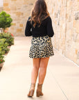 Julia Rose The Kylie Leopard Skort