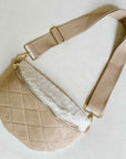 Fuzzy And Quilted Luxe Sling Bag