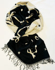 Ballerina Bow Fringed Scarf