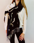 Ballerina Bow Fringed Scarf