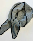 Preciously Stitched Triangle Shawl Scarf