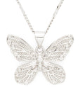 CZ Butterfly Pendant Necklace