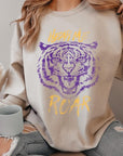 Hear Me Roar Tiger Graphic Fleece Sweatshirts