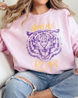 Hear Me Roar Tiger Graphic Fleece Sweatshirts