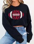 Game Day Football  Graphic Fleece Sweatshirts