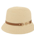 Straw Fashion Hat With GC Buckle