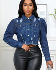 Distressed Denim Jacket by Claude