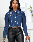 Distressed Denim Jacket by Claude