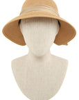 Straw Fashion Hat With Ribbon Accent