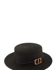 Straw Fashion Hat With CD Accent