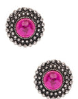 Stone Pave Western Stud Earrings