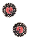 Stone Pave Western Stud Earrings