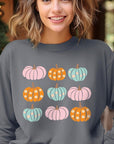 Cute Groovy Pumpkins  Graphic Fleece Sweatshirts