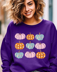 Cute Groovy Pumpkins  Graphic Fleece Sweatshirts