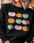 Cute Groovy Pumpkins  Graphic Fleece Sweatshirts