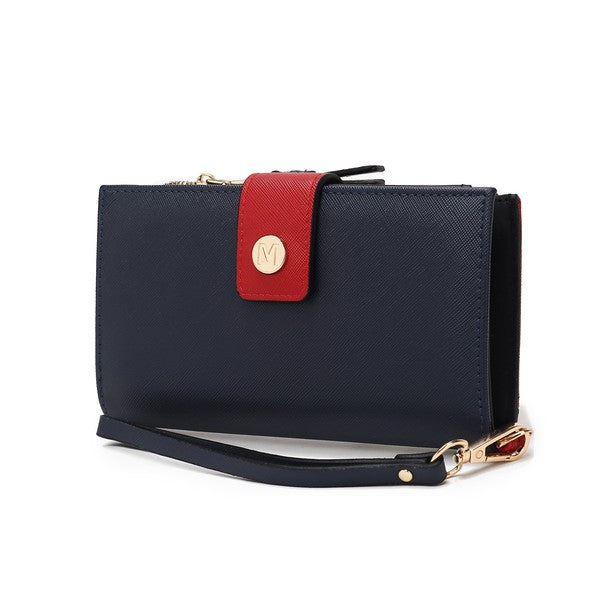 MKF Solene Vegan Leather Wristlet Wallet by Mia K