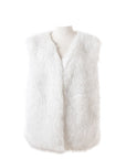 Long Faux Fur Cardigan