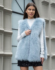 Long Faux Fur Cardigan